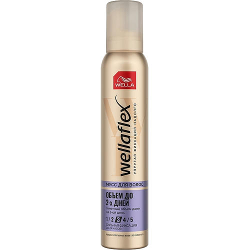 Wella Wellaflex Мусс для укладки волос "Объем до 2-х дней" сильной фиксации