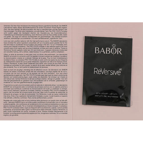 Хроноактивная сыворотка для лица Babor ReVersive Pro Youth Serum (пробник) — изображение 2