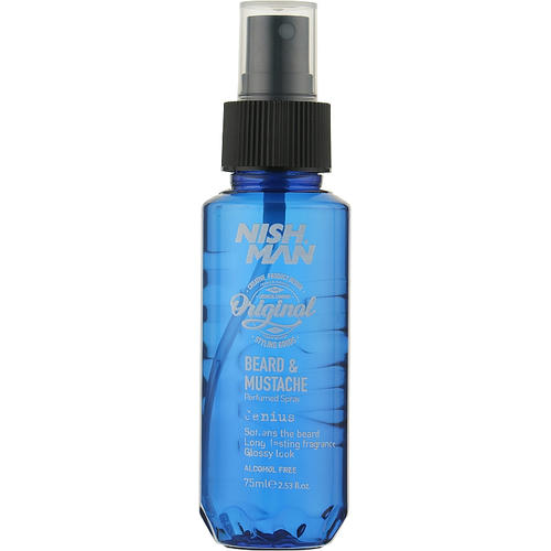 Nishman Beard & Mustache Perfumed Spray Genius, Спрей для ухода за бородой и усами, 75ml