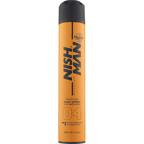 Nishman Hair Spray Extra Strong №04, Лак для волос экстрафиксации, 400ml