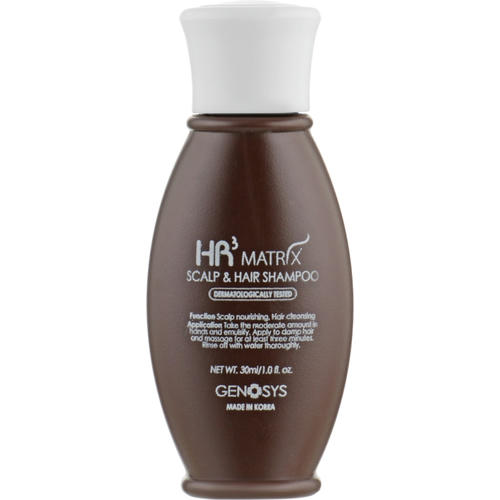 Genosys HR3 MATRIX Scalp & Hair Shampoo (мини), Шампунь от выпадения и для стимуляции роста волос, 30ml — изображение 2