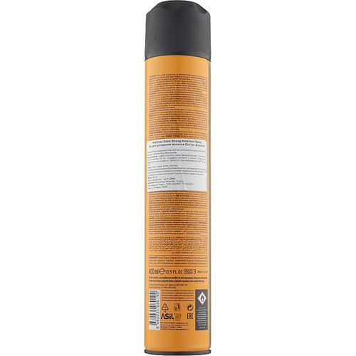 Nishman Hair Spray Extra Strong №04, Лак для волос экстрафиксации, 400ml — изображение 2