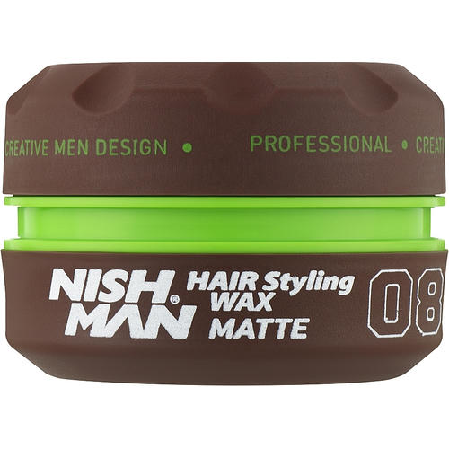 Nishman Hair Styling Wax 08 Matte, Воск для стилизации волос, 150ml