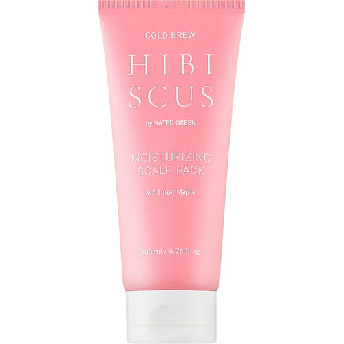 Rated Green Cold Brew Hibiscus Moisturizing Scalp Pack (туба), Увлажняющая маска для кожи головы с соком гибискуса