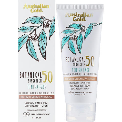 Australian Gold Botanical Sunscreen Tinted Face BB Cream SPF 50, ВВ-крем SPF 50 — изображение 2