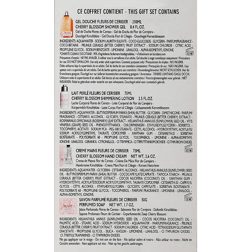 Набор - L'Occitane Cherry Blossom (sh/gel/250ml + b/lot/75ml + soap/50g + h/cr/75ml) — изображение 3