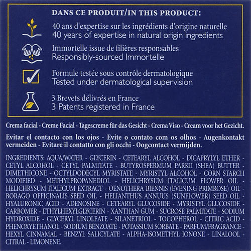 Увлажняющий крем для лица - L'Occitane Immortelle Precisious Cream Facial Moisturizer — изображение 3