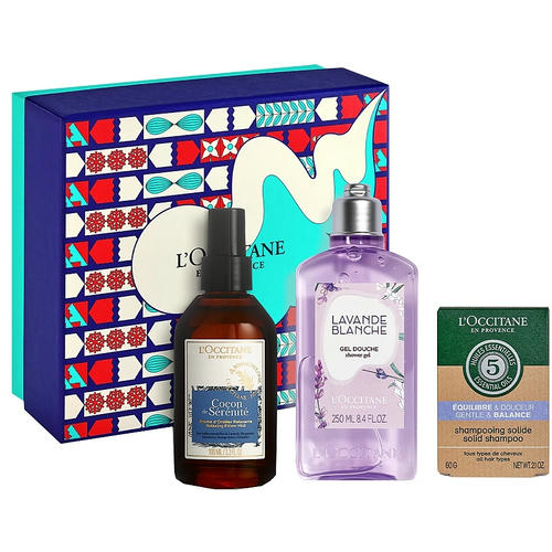 Набор (sh/gel/250ml + shm/60g + pillow/mist/100ml) - L'Occitane