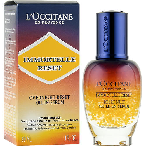Ночной эликсир для лица - L'Occitane Immortelle Overnight Reset Oil-In-Serum — изображение 2