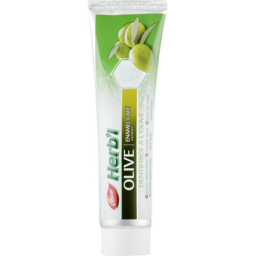 Набор "Оливка", красная, Dabur Herb`l (toothbrush/1шт + toothpaste/150g) — изображение 2