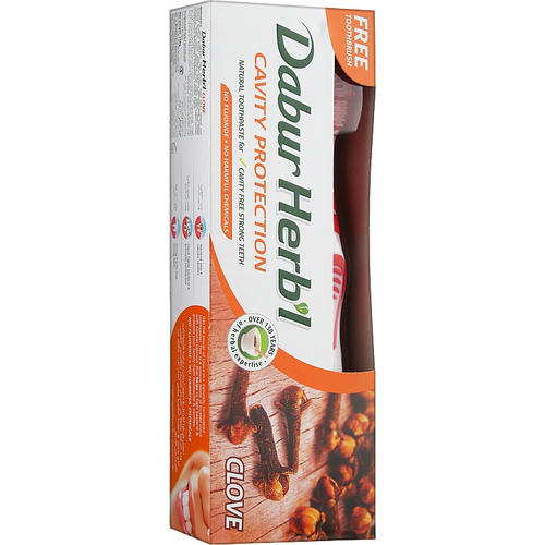 Набор "Clove", красная, Dabur Herb`l (toothbrush/1шт + toothpaste/150g)