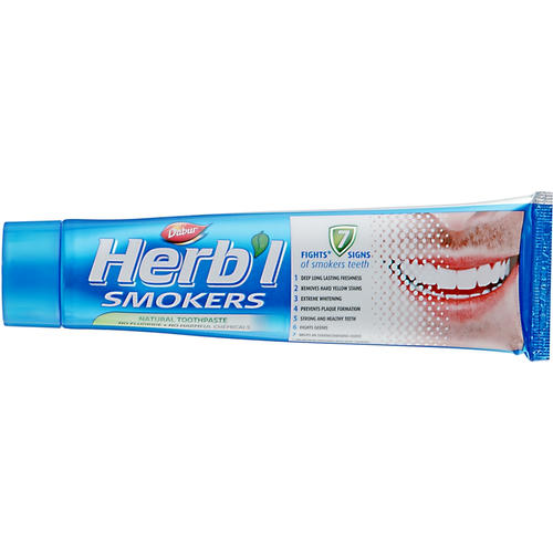 Набор "Smokers", салатовая, Dabur Herb`l (toothbrush/1 шт. + toothpaste/150 g) — изображение 2