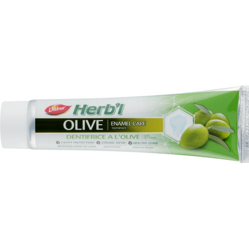 Набор "Оливка", синяя, Dabur Herb`l (toothbrush/1шт + toothpaste/150g) — изображение 2
