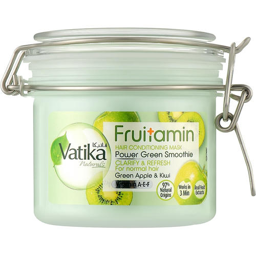 Маска для волос "Зеленое яблуко и киви", Dabur Vatika Naturals Fruitamin Green Apple And Kiwi Hair Conditioning Mask