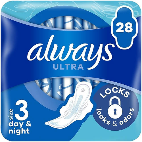 Always Ultra Day&Night, Гигиенические прокладки, размер 3, 28шт