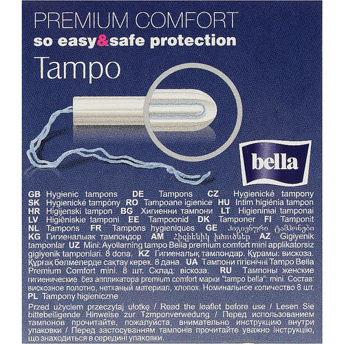 Bella, Гигиенические тампоны Tampo Premium Comfort Mini, 8 шт — изображение 2