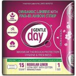 Gentle Day Organic Liners With Far-Ir Anion Strips, Гигиенические прокладки с анионной полоской, 15 шт.