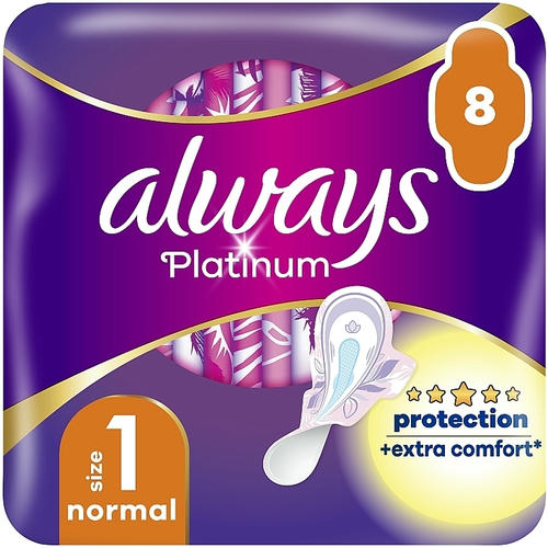 Always Platinum Ultra Normal Plus, Гигиенические прокладки, 8 шт.