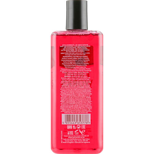Гель для душа "Клубника и помело", Grace Cole Fruit Works Hand Wash Strawberry & Pomelo — изображение 2