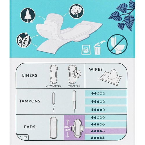 Natracare Ultra Pads Long, Прокладки гигиенические с крылышками, 10 шт. — изображение 2