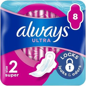 Always Ultra Super Plus, Гигиенические прокладки, 8 шт.