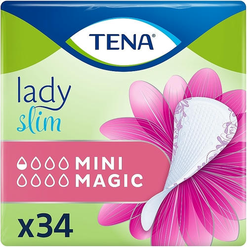 TENA, Урологические прокладки TENA Lady Slim Mini Magic, 34 шт.