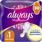 Always Platinum Protection +Extra Comfort Normal, Гигиенические прокладки, размер 1, 30 шт