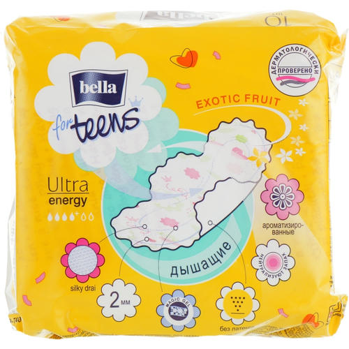 Bella, Прокладки For Teens Ultra Energy, 10шт — изображение 2