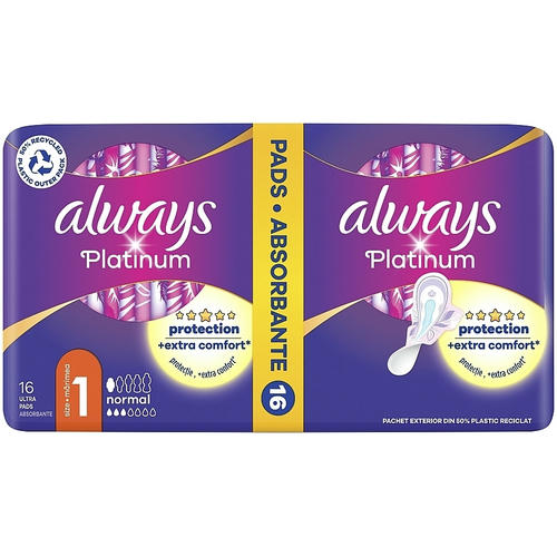 Always Platinum Normal Duo, Гигиенические прокладки, 16 шт. — изображение 2