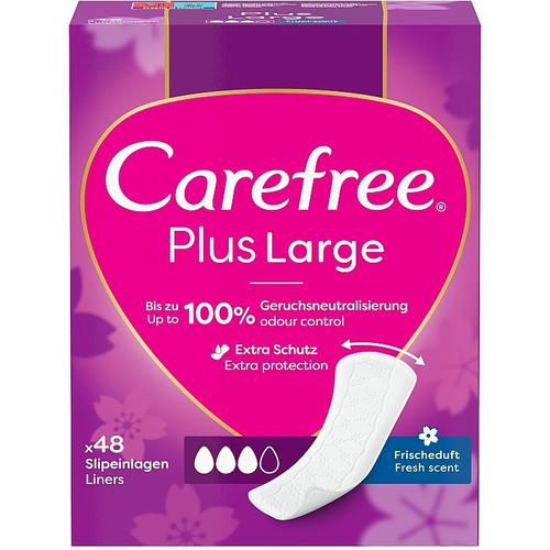 Carefree Plus Large Fresh Scent, Ежедневные гигиенические прокладки, 48шт — изображение 2