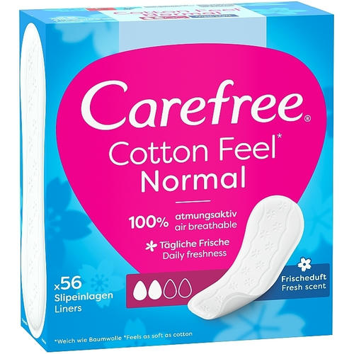 Carefree Cotton Fresh, Гигиенические ежедневные прокладки со свежим ароматом, 56шт — изображение 2