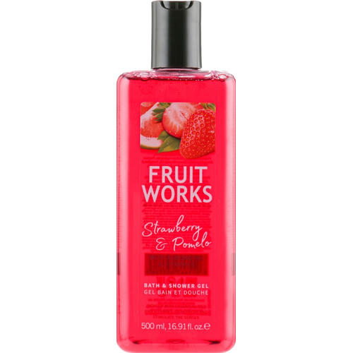 Гель для душа "Клубника и помело", Grace Cole Fruit Works Hand Wash Strawberry & Pomelo