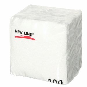 Салфетки бумажные New Line 100 шт белые