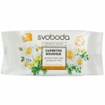 Салфетки влажные Svoboda Natural Деликатный уход нежных трав освежающие 60 шт