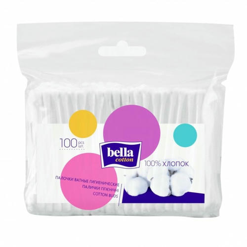 Ватные палочки 100 шт полиэтилен Bella