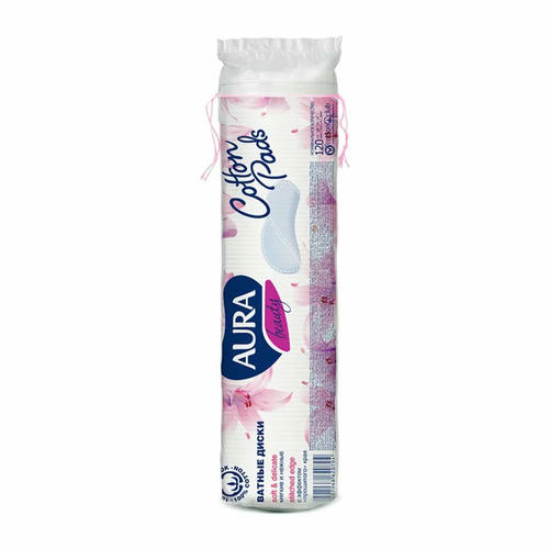Ватные диски 120 шт Aura — изображение 2