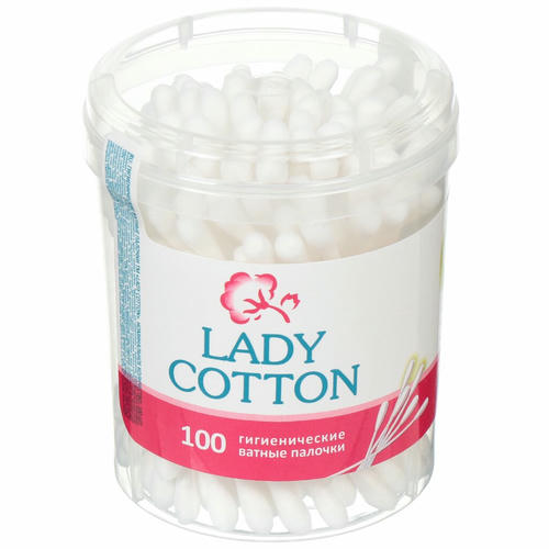 Ватные палочки 100 шт стакан Lady Cotton