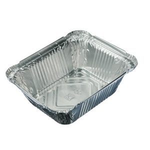 Форма для запекания, алюминиевая фольга, 15x12,4x4, 4см, дно 10,7x8,1см, 490мл, L-край