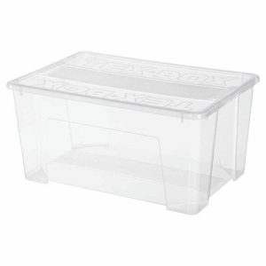 Ящик универсальный "Tex-Box" 48л 57х38х27,2см (бесцветный) пластик Econova