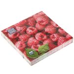 Салфетки 33*33, 3сл, 20шт Bouquet Home Collection Classic "Малина"