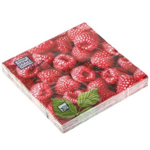 Салфетки 33*33, 3сл, 20шт Bouquet Home Collection Classic "Малина"