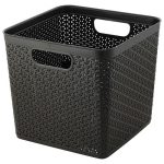Корзина для хранения Keeplex Rattan 21л квадратная 29,5х29,5х27,5см темный каштан