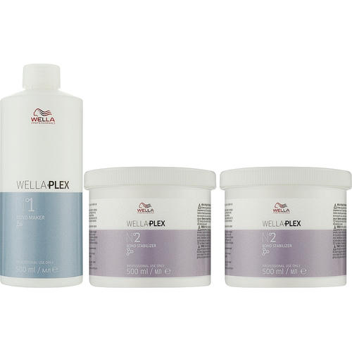 Набор для защиты волос, Wella Professionals Wellaplex (elixir/500ml + elixir/2х500ml) — изображение 2