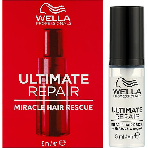 Сыворотка для всех типов волос, Wella Professionals Ultimate Repair Miracle Hair Rescue With AHA & Omega-9 (мини) — изображение 2