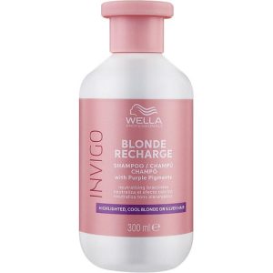 Шампунь-нейтрализатор желтизны, Wella Professionals Invigo Blonde Recharge Color Refreshing Shampoo For Cool Blonde
