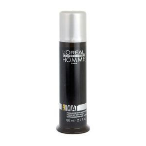 L'Oreal Professionnel, Крем-паста матирующая для гибкой, эластичной фиксации 4, для мужчин / HOMME 80 мл
