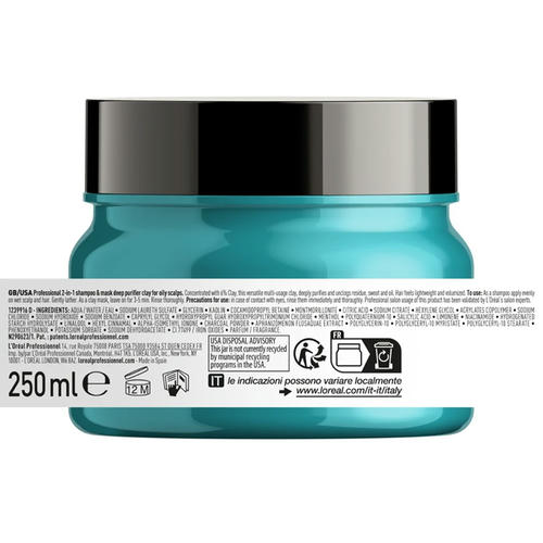 L'Oreal Professionnel, Шампунь-маска очищающий для кожи головы, склонной к жирности / SCALP ADVANCED 250 мл — изображение 2