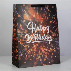 Пакет Happy Birthday Салют 61х46х20см