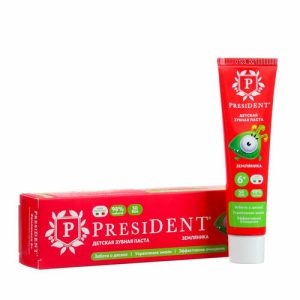 Зубная паста детская President 6+ лет земляника, 43 мл