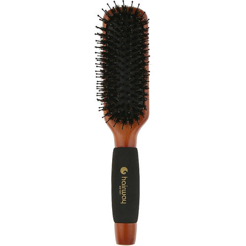 Hairway, Щетка для волос массажная "Дикобраз", черная щетина